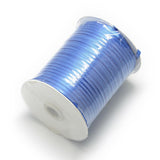 1 Group Single Face Satin Ribbon, Polyester Ribbon, Sky Blue, 2 inch(50mm), about 25yards/roll(22.86m/roll), 100yards/group(91.44m/group), 4rolls/group