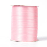 Double Face Satin Ribbon, Polyester Ribbon, Pink, 1/8 inch(3mm) wide, about 880yards/roll(804.672m/roll)