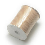 1 Group Single Face Satin Ribbon, Polyester Ribbon, Coconut Brown, 2 inch(50mm), about 25yards/roll(22.86m/roll), 100yards/group(91.44m/group), 4rolls/group