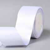 1 Group Single Face Satin Ribbon, Polyester Ribbon, White, 3/4 inch(20mm), about 25yards/roll(22.86m/roll), 250yards/group(228.6m/group), 10rolls/group