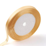 1 Roll Double Face Matte Satin Ribbon, Polyester Satin Ribbon, Old Lace, (3/8 inch)9mm, 100yards/roll(91.44m/roll)