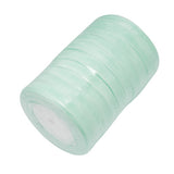 1 Roll Solid Color Organza Ribbons, for Party Decoration, Gift Packing, Pearl Pink, 1(25mm), about 50yard/roll(45.72m/roll)