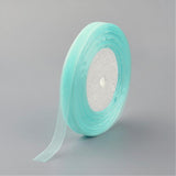 1 Roll Solid Color Organza Ribbons, for Party Decoration, Gift Packing, Pearl Pink, 1(25mm), about 50yard/roll(45.72m/roll)