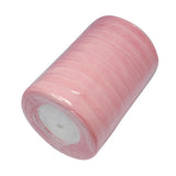 1 Roll Solid Color Organza Ribbons, for Party Decoration, Gift Packing, Light Grey, 1(25mm), about 50yard/roll(45.72m/roll)