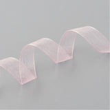 1 Roll Solid Color Organza Ribbons, for Party Decoration, Gift Packing, Light Grey, 1(25mm), about 50yard/roll(45.72m/roll)