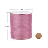 1 Bag Organza Ribbon, Wired Sheer Chiffon Ribbon, for Package Wrapping, Hair Bow Clips Accessories Making, Pearl Pink, 2-1/8 inch(55mm), about 37.18~38.28 yards(34~35m)/bag