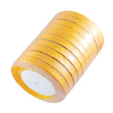 1 Group Sheer Organza Ribbon, Wide Ribbon for Wedding Decorative, Light Yellow, 1-1/2 inch(38mm), 50yards/roll(45.72m/roll), 5rolls/group, 250yards/group(228.6m/group)