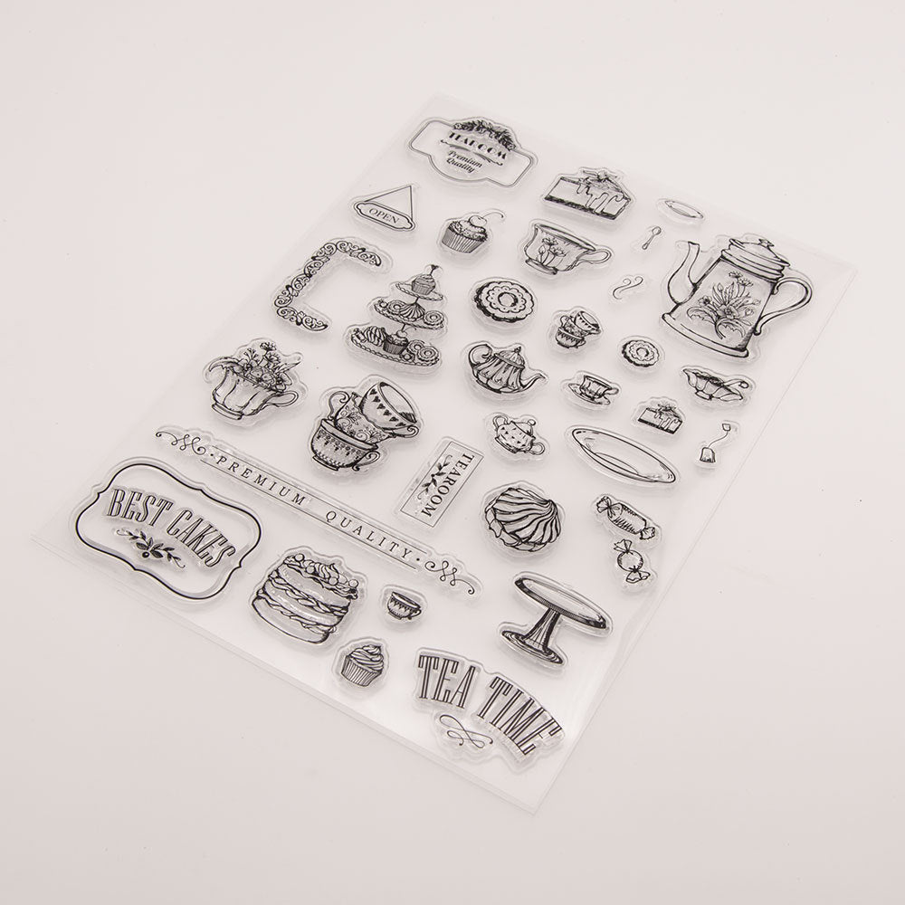 CRASPIRE Clear Silicone Stamps Vintage Clear Stamps Gramophone Transparent Silicone  Stamps Clear Rubber Scrapbooking Stamps