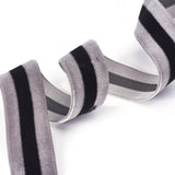 2 Roll Polyester Imitation Linen Wrapping Ribbon, for Crafts Decoration, Lilac, 2 inch(50mm), about 5.47 Yards(5m)/Roll