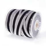 2 Roll Polyester Imitation Linen Wrapping Ribbon, for Crafts Decoration, Lilac, 2 inch(50mm), about 5.47 Yards(5m)/Roll