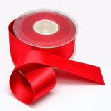 1 Roll Grosgrain Ribbon, Christmas Ribbon, for Wedding Festival Decoration, Red, 1-1/2 inch(38mm), about 100yards/roll(91.44m/roll)