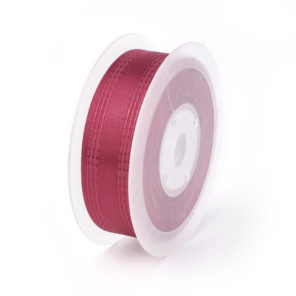 CRASPIRE 10 Roll Dark Violet Single Face Satin Ribbon, 1/2 inch