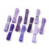 10 Strand Grosgrain Ribbons, Polyester Ribbons, Purple Series, Mixed Color, 5/8 inch(16mm), about 1yard/strand(0.9144m/strand)