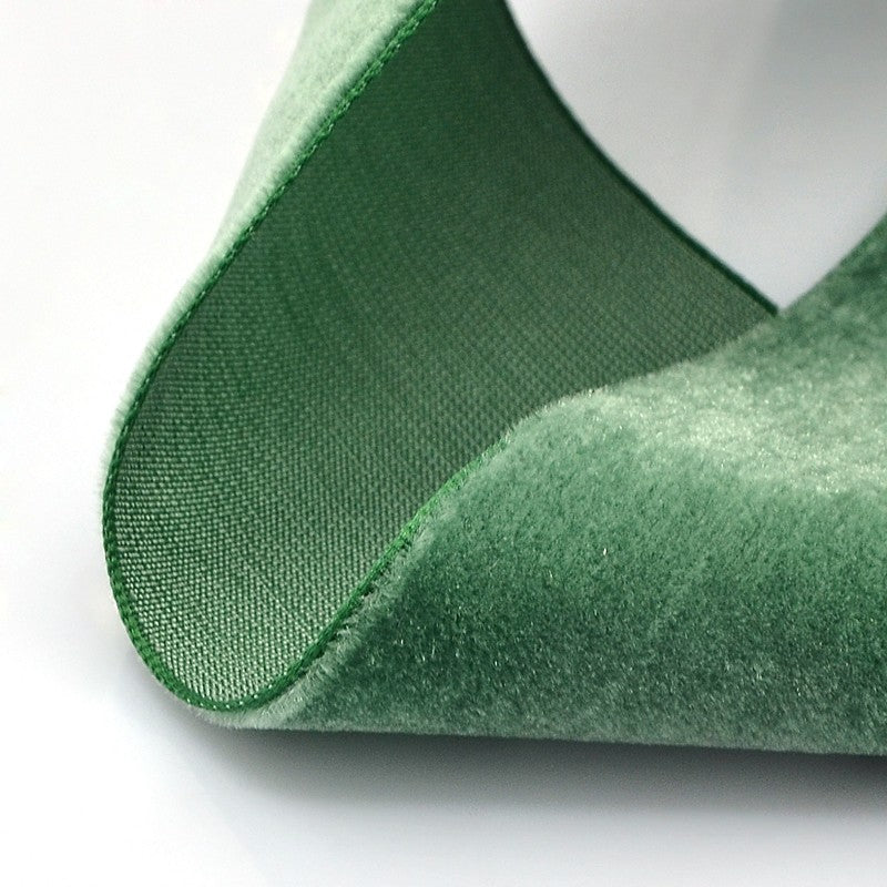 CRASPIRE 1 Roll 3/8inch Single Face Velvet Ribbon, Light Green,  3/8inch(9.5mm), about 200yards/roll(182.88m/roll)