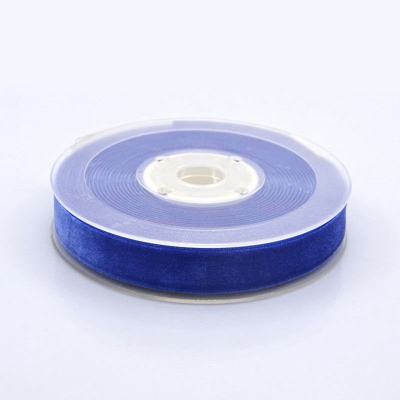 CRASPIRE 1 Roll 1-1/2 inch Single Face Velvet Ribbon, Dark Blue, 1-1/2 inch(38.1mm),  about 25yards/roll(22.86m/roll)