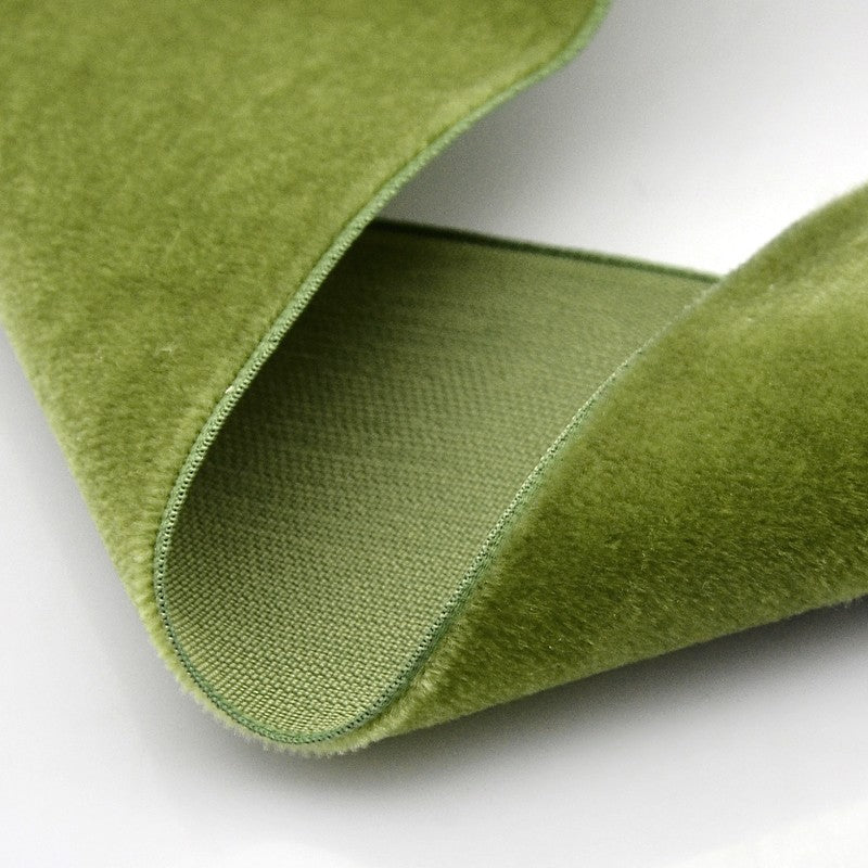 CRASPIRE 1 Roll 3/8inch Single Face Velvet Ribbon, Light Green,  3/8inch(9.5mm), about 200yards/roll(182.88m/roll)