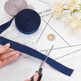 1 Bag 2 Rolls 92m Cotton Twill Tape Herringbone Webbing Tape Twill Tape 25mm Wide Ribbon Sewing Twill Ribbon Cotton Ribbon for Gifts Wrapping Bridal Bouquets DIY Crafts - Midnight Blue Dark Gray