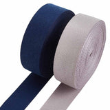 1 Bag 2 Rolls 92m Cotton Twill Tape Herringbone Webbing Tape Twill Tape 25mm Wide Ribbon Sewing Twill Ribbon Cotton Ribbon for Gifts Wrapping Bridal Bouquets DIY Crafts - Midnight Blue Dark Gray