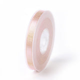 1 Roll Single Face Satin Ribbon, Polyester Ribbon, Polka Dot Pattern, Misty Rose, 1 inch(25mm), about 100yards/roll(91.44m/roll)