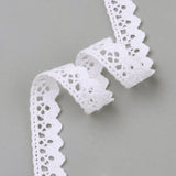 50 Roll Cotton Ribbons, White, 5/8 inch(15mm), about 2yards/roll(1.829m/roll)