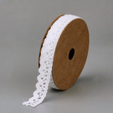 50 Roll Cotton Ribbons, White, 5/8 inch(15mm), about 2yards/roll(1.829m/roll)