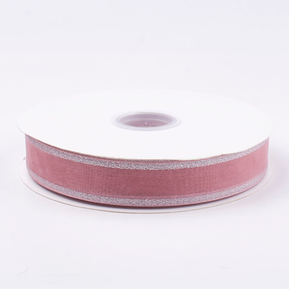 3 Roll 1/1-1/2 / 2 Inch Blush Pink Ribbon Organza Ribbon or Gift