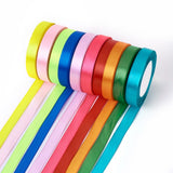 1 Group Single Face Satin Ribbon, Polyester Ribbon, Medium Slate Blue, 1 inch(25mm) wide, 25yards/roll(22.86m/roll), 5rolls/group, 125yards/group(114.3m/group)