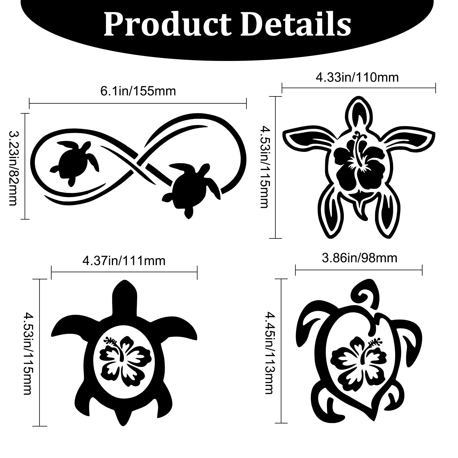 Craspire 3 Sheets 3 Styles PVC Waterproof Decorative Stickers, Self Ad –  CRASPIRE