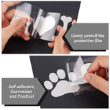 Craspire 4 Sheets 4 Styles Dog Theme PET Plastic Adhesive Car Stickers, Waterproof Window Decals, for Car, Wall Decoration, White, 48~59x152~200x0.2mm, 1 sheet/style