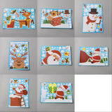 Craspire 8 Sheets 8 Styles Christmas Themed PVC Static Stickers, for Window Decoration, Colorful, Reindeer & Snowman & Gift Box & Santa Claus Pattern, Christmas Themed Pattern, 294x196x0.2mm, Sitcker: 7~238x7~248mm, 1 sheet/style