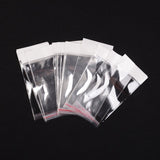 1000 Bag Pearl Film Cellophane Bags, OPP Material, Self-Adhesive Sealing, with Hang Hole, Clear, 13x6cm, Hole: 6mm, Unilateral Thickness: 0.025mm, Inner Measure: 7.5x6cm