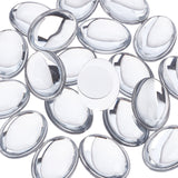 Craspire 20Pcs Extra Large Jewelry Sticker, Acrylic Rhinestone Stick On Cabochon, with Self Adhesive, Oval, Crystal, 30x41x8mm