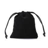 200 pc Velvet Jewelry Bags, Black, 105x90mm