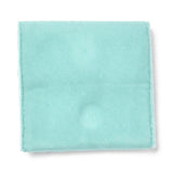 10 pc Square Velvet Jewelry Bags, with Snap Fastener, Turquoise, 7x7x0.95cm