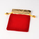 100 pc Velvet Jewelry Bag, Rectangle, Red, 95x69mm