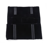 1 pc Foldable Velvet Jewelry Travel Roll Bag, Portable Storage Case, For Necklace Display, Black, 64.5x57x0.6cm