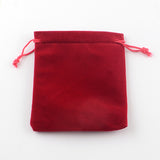 250 pc Rectangle Velvet Pouches, Gift Bags, Mixed Color, 12x10cm