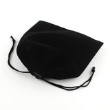 100 pc Velvet Jewelry Bag, Rectangle, Black, 17x15cm