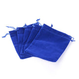 250 pc Rectangle Velvet Pouches, Gift Bags, Dark Blue, 15x12cm