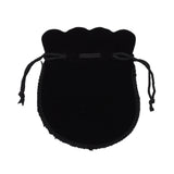 100 pc Velvet Jewelry Bag, Black, about 10cm wide, 12.5cm long