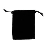 100 pc Velvet Cellphone Bags, Rectangle, Black, 9x7cm