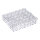 1 Set Clear Bead Organizer Storage Case, Plastic Bead Containers, Seed Beads Containers with 30 Tiny Containers, 13.5x16x3.5cm, bottle: 26x29mm, Capacity: 5ml(0.17 fl. oz), 30pcs/box