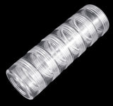 2 pcs Plastic Bead Storage Containers, Column, 6 Vials, Clear, 3.9x12.1cm, Capacity: 10ml(0.34 fl. oz)