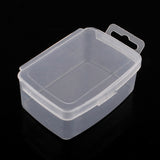 5 pcs Rectangle Plastic Bead Storage Containers, Clear, 10.5x6.5x3.5cm