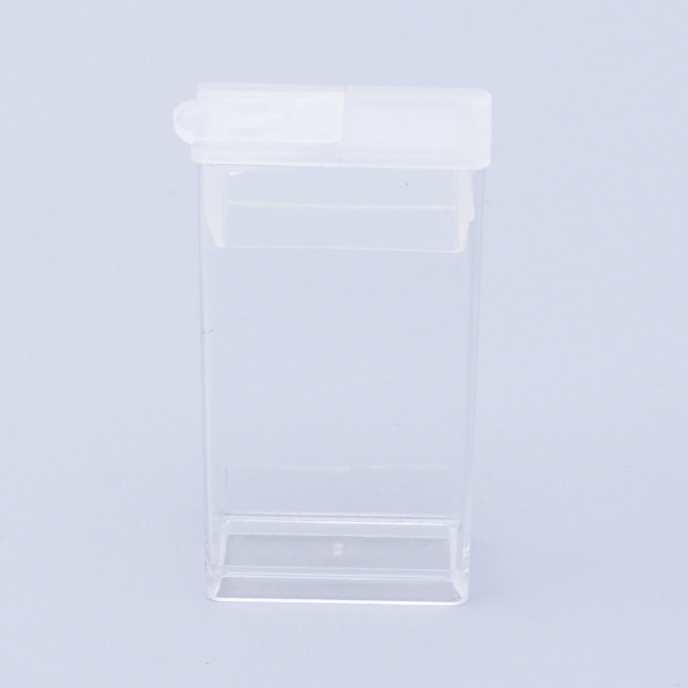 CRASPIRE 2 Set 3 Inch Transparent Plastic Jewelry Storage Flip