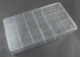 1 pcs Plastic Bead Containers, Box, Clear, Size: about 290mm long, 165mm wide, 47mm thick