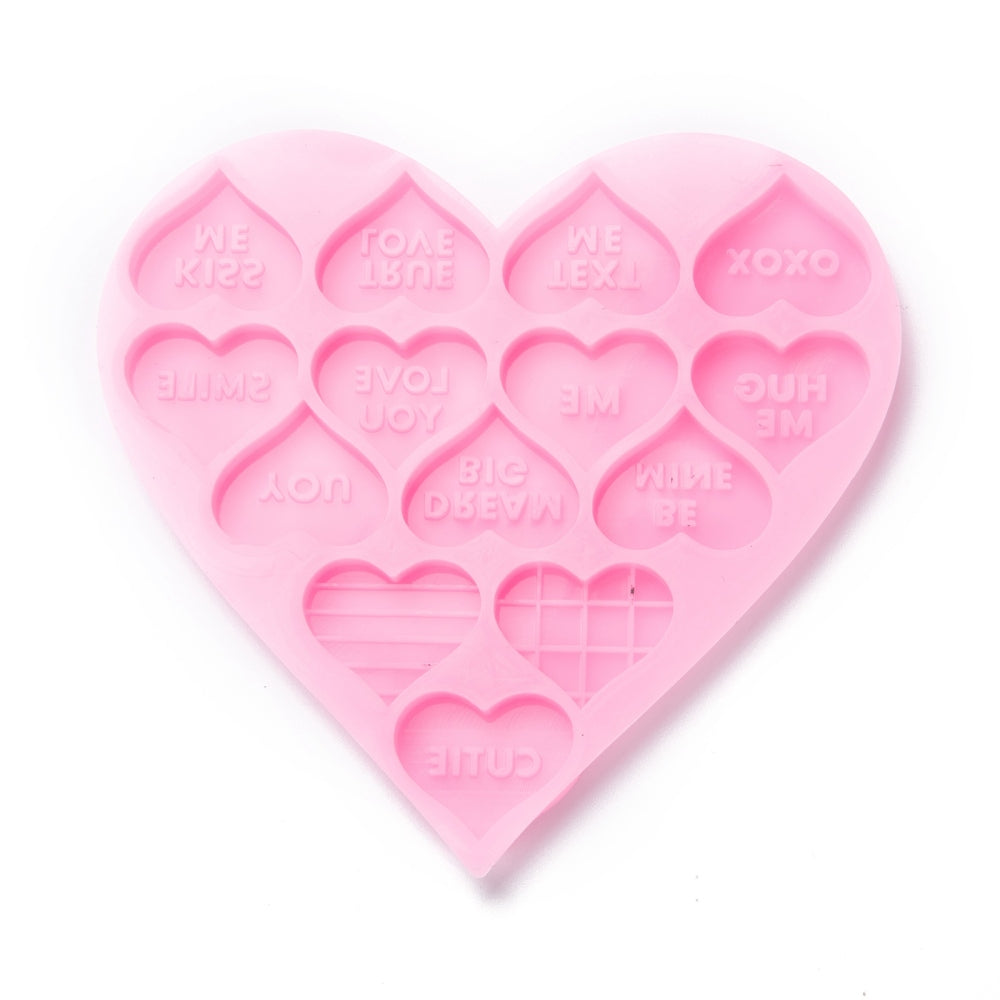  1pc Love Silicone Mold valentine fondant molds heart