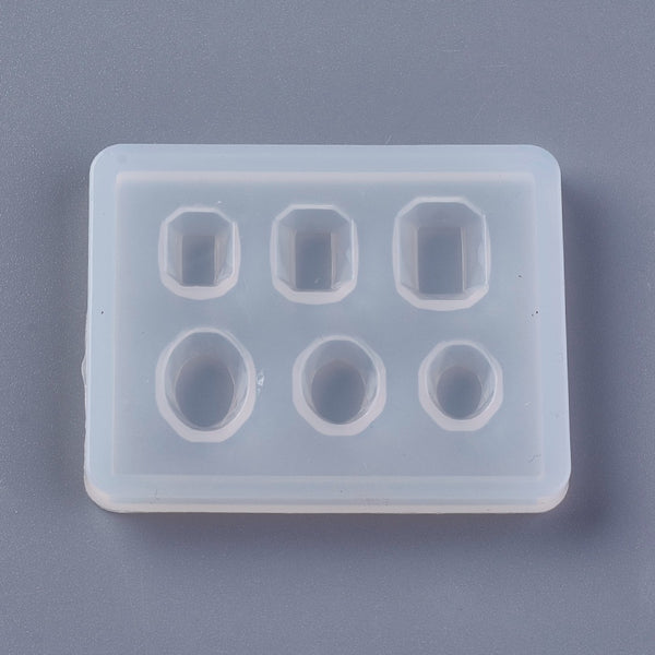 Silicone Molds, Resin Casting Molds, For UV Resin, Epoxy Resin Jewelry  Making, Round, White, 135x45x5mm, Inner Diameter: 4mm, 6mm, 8mm, 10mm,  12mm