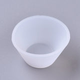 DIY Cup Silicone Molds, Resin Casting Molds, For UV Resin, Epoxy Resin Jewelry Making, White, 45x25.3mm, Inner Diameter: 22mm and 39mm