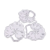 CRASPIRE Carbon Steel Cutting Dies Stencils, for DIY Scrapbooking/Photo Album, Decorative Embossing DIY Paper Card, Lotus leaf, Matte Platinum Color, 72.5x79x0.7mm